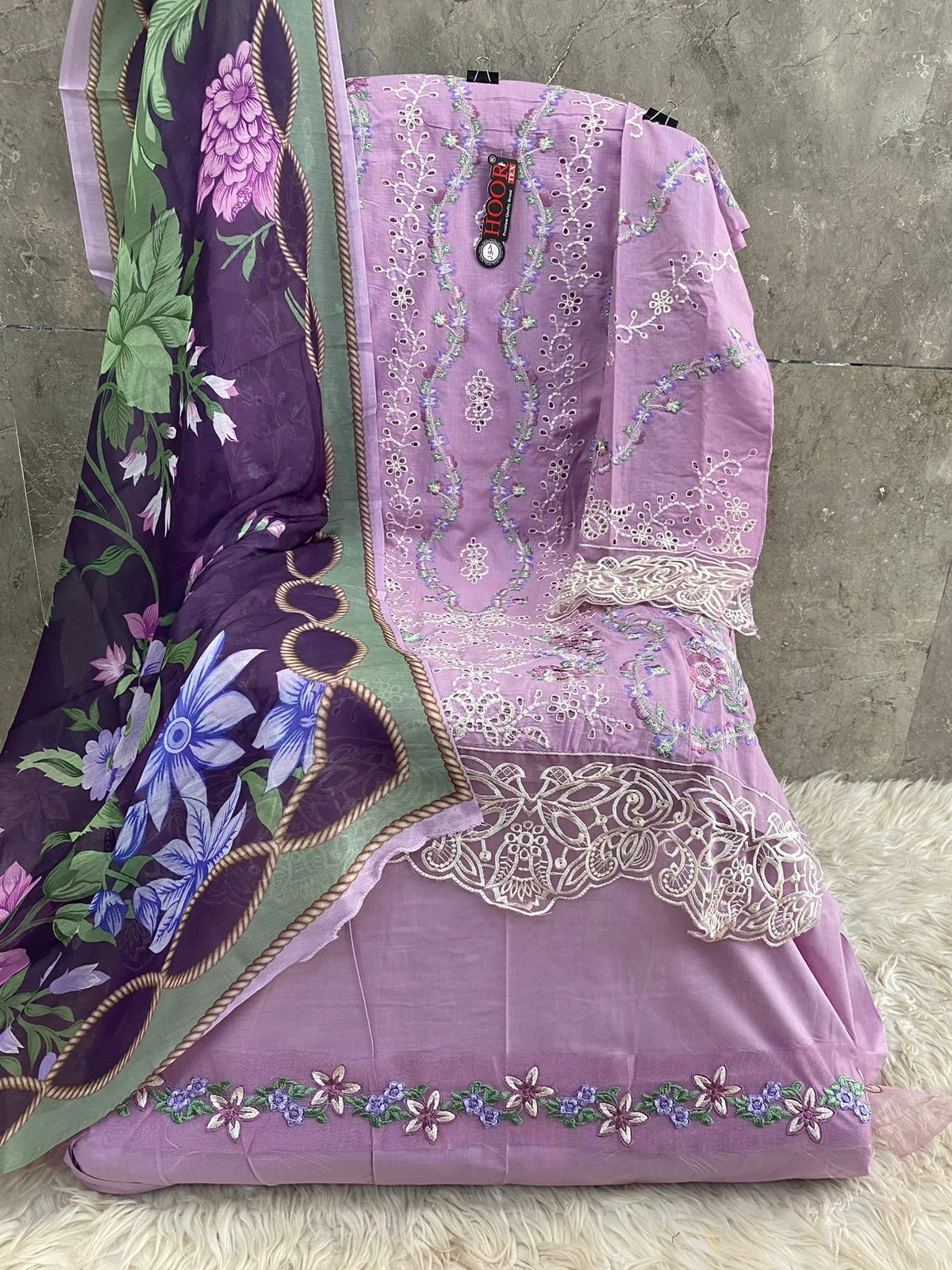 Hoor Tex H-301 Heavy Cotton Wholesale Pakistani Salwar Suit — Wholesale Pakistani Suits, MPA wholesale from Surat - Gallery Image 3